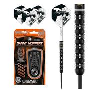 WINMAU Danny Noppert Freeze Edition 22 Gram Professional Steeltip Tungsten Darts Set with Flights and Stems (Shafts)