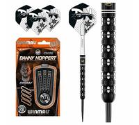 WINMAU Danny Noppert Freeze Edition Professional Soft Tip 90% Tungsten Darts Set with Flights and Stems (Shafts)
