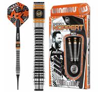 WINMAU Danny Noppert Signature Edition 2.0 18 Gram Barrel / 20 Gram Full Weight Professional Tungsten Softip Darts Set with Flights and Shafts (stems)