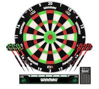 WINMAU Dart Board - Equalizer Bundle - Dartboard for kids - Dual Core Technology - Professional Training Darts Board For Juniors - Includes Dartboard, Darts Set, Oche line & Checkout card