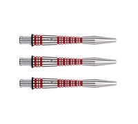 WINMAU Dart Shaft - Triad RX Aluminium Dart Stems - 1 Set per pack (3 darts Shafts in total) - Professional Darts Accessories - Red Short Shafts