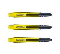 WINMAU Dart Shaft - Vecta Blade360 Polycarbonate Dart Stems - 1 Set per pack (3 darts Shafts in total) - Professional Darts Accessories - Yellow & Black Medium Shafts