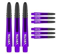 WINMAU Dart Shaft - Vecta Blade360 Polycarbonate Dart Stems - 1 Set per pack (3 darts Shafts in total) - Professional Darts Accessories - Purple & Black Intermediate Shafts