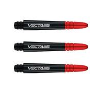 WINMAU Dart Shaft - Vecta Blade360 Polycarbonate Dart Stems - 1 Set per pack (3 darts Shafts in total) - Professional Darts Accessories - Black & Red Intermediate Shafts