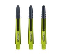 WINMAU Dart Shaft - Vecta Blade360 Polycarbonate Dart Stems - 1 Set per pack (3 darts Shafts in total) - Professional Darts Accessories - Green & Black Short Shafts
