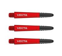 WINMAU Dart Shaft - Vecta Blade360 Polycarbonate Dart Stems - 1 Set per pack (3 darts Shafts in total) - Professional Darts Accessories - Red & Black Intermediate Shafts