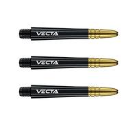 WINMAU Dart Shaft - Vecta Blade360 Polycarbonate Dart Stems - 1 Set per pack (3 darts Shafts in total) - Professional Darts Accessories - Black & Gold Medium Shafts
