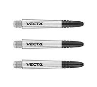 WINMAU Dart Shaft - Vecta Blade360 Polycarbonate Dart Stems - 1 Set per pack (3 darts Shafts in total) - Professional Darts Accessories - White & Black Intermediate Shafts