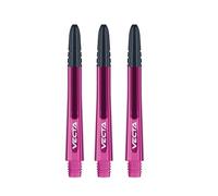 WINMAU Dart Shaft - Vecta Blade360 Polycarbonate Dart Stems - 1 Set per pack (3 darts Shafts in total) - Professional Darts Accessories - Pink & Black Medium Shafts