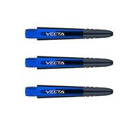 WINMAU Dart Shaft - Vecta Blade360 Polycarbonate Dart Stems - 1 Set per pack (3 darts Shafts in total) - Professional Darts Accessories - Blue & Black Short Shafts