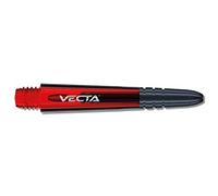 WINMAU Dart Shaft - Vecta Blade360 Polycarbonate Dart Stems - 1 Set per pack (3 darts Shafts in total) - Professional Darts Accessories - Red & Black Short Shafts