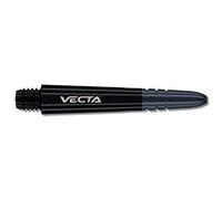 WINMAU Dart Shaft - Vecta Blade360 Polycarbonate Dart Stems - 1 Set per pack (3 darts Shafts in total) - Professional Darts Accessories - Black & Black Medium Shafts