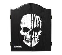 WINMAU | Dartboard Cabinet | Home & Away Scoreboard | Darts Accessories | Winmau Dartboard Cabinet | Veneer Printed | Home & Away Scoreboard