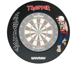 WINMAU Dartboard Surround Ring Xtreme, Outshot, MvG, Wall Protector- Durable Backboard for Dart Boards- Darts Accessory for Starters & Advanced Players- Multiple Colors (Iron Maiden Trooper)