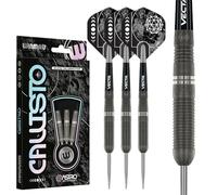 WINMAU Darts Callisto Series 90% Professional Tungsten Steel Tip Darts Set with Dart Flights and Dart Shafts (Stems) - Available in Three Styles - 22g, 23g, 24g, 25g & 26g Dart