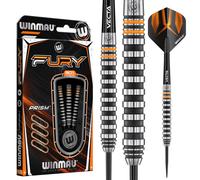 WINMAU Darts Fury 28g Tungsten Darts Set with Prism Flights & Vecta Shafts - Professional High-Performance for Precision, Accuracy, Durability &