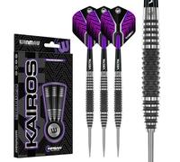 WINMAU Darts Kairos 26g 90% Professional Tungsten Steel Tip Darts Set with Dart Flights and Dart Shafts (Stems)