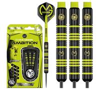 WINMAU Darts - Michael van Gerwen | MvG Ambition Brass 22g Dart Set | Professional Darts Set with Flights and Shafts (stems)