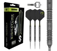 WINMAU Darts - Michael Van Gerwen MvG Signature Edition | 24g Switch Points | Professional 90% Tungsten Darts Set with Dart Flights and Stems