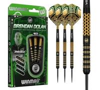 WINMAU Darts - Professional Player - Brendon Dolan Signature Series 23g - 90% Tungsten Darts Set with Dart Flights and Dart Shafts (Stems)