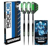 WINMAU Darts | Rookie 20g Professional Darts Set - Brass Dart Barrels | Prism Zeta Flights, Pro Force Shafts & Bar Wallet - Red, Blue or Green | Choose 1 Set or 3 Pack - Amazon Exclusive