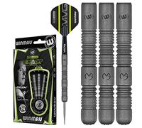 WINMAU Darts Set - Michael Van Gerwen MvG Exact 24g Steeltip Darts - Includes Dart Flights & Stems, Professional 90% Tungsten Dart Set