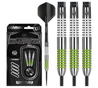 WINMAU Darts Ton Machine Professional Tungsten Darts Set with Prism Flights and Shafts (Stems) 22g | 23g | 24g | 26g | 27g Gram Steeltip Dart Set (Gr