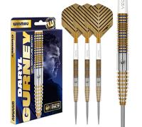 WINMAU - Daryl Gurney Signature Edition - 23g - 95% Tungsten - Professional Steel Tip Darts Set with Dart Flights and Stems (Shafts)