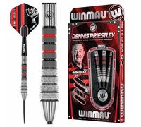WINMAU Dennis Priestley Diamond 3-Zero Series Professional Tungsten Darts Set with Flights and Shafts (stems)