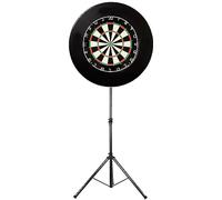 Winmau Diamond Plus Dartboard - Black Dartboard Surround - Darts Stand - Dart Home Kit