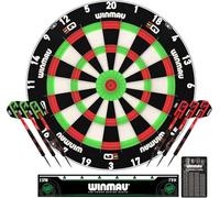 Winmau Equalizer Training Dart Board, Official JDC Training Board, Blade 6 Dual Core Technology, Dual-Level Gameplay for All Abilities | Board Only or Bundle with Steel Tip Darts