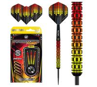 WINMAU Firestorm Flame 22 Gram Professional Tungsten Darts Set with Flights and Stems (Shafts)