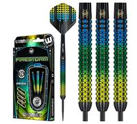 Winmau Firestorm Darts | Full-Length Mill Grip | 21g-28g | Explosive Design Steel Tip Darts 26g