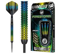 WINMAU Firestorm Profi Wolfram Steeltip Dartpfeile Set mit Flights und Schäfte