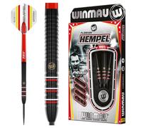 WINMAU - Florian Hempel 85% Pro-Series 22g - 85% Tungsten - Professional Darts Set with Dart Flights and Dart Shafts (Stems)