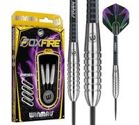 WINMAU Foxfire Tungsten Darts - Available 21, 22, 23, 24, 25, 26, 28 Grams with Prism Flights and Shafts (Stems)