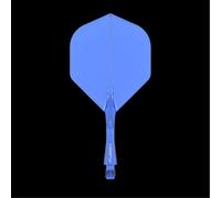 Winmau Fusion Azure Blue short no2 integrated dart flights and stems