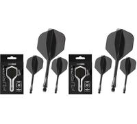 WINMAU | Fusion Integrated Dart Flights & Dart Stems | No.2 | All in One Darts Flights & Shafts | 90° Wing Design | Advanced Polymers | Professional Darts Accessories | Best Darts Gifts