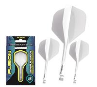 WINMAU | Fusion Integrated Dart Flights & Dart Stems | No.2 | All in One Darts Flights & Shafts | 90° Wing Design | Advanced Polymers | Professional Darts Accessories | Best Darts Gifts