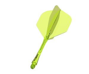 Winmau Fusion Integrated Flight & Shaft Fluoro Yellow