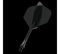 Winmau Fusion NO2 Black medium integrated dart flights and stems 34mm