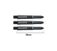 Winmau Joe Cullen Rockstar Nylon Ring Grip Shafts Black Short