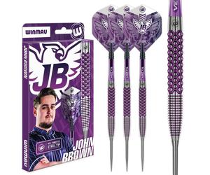 Winmau John Brown Signature Edition 22g Steel Tip Darts - 90% Tungsten