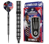 WINMAU Leonard Gates The Soulger 22 Gram Professional Tungsten Darts Set with Flights and Stems (Shafts)