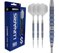 WINMAU | Lunaris | Tapered | Steel Tip | 90% Tungsten Darts Set | Tapered or Parallel Barrel | Darts Accessories: Switch Points, Fusion Integrated Dart Flights & Stems| 22g, 23g, 24g & 25g