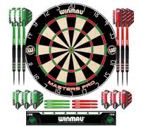 Winmau Masters Pro Dartboard- PDC Tournament Dart Board, Ultra-Thin Wire System, High-Density Sisal | Available as Board Set or Cabinet Set with Steel Tip Darts