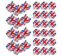 WINMAU Mega Standard Union Jack Dart Flights - 10 sets per pack (30 dart flights in total)
