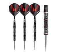 WINMAU Mervyn King Special Edition 24 Gram Professional Steeltip Tungsten Darts Set with Flights and Stems (Shafts)