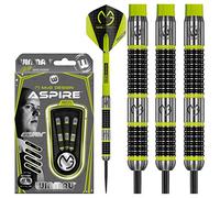 WINMAU Michael van Gerwen MvG Aspire Tungsten Steeltip Darts Set 25g with Prism Flights and Nylon Shafts (Stems)
