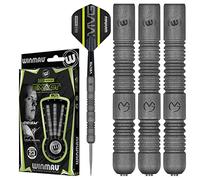 WINMAU Darts Set - Michael Van Gerwen MvG Exact 23g Steeltip Darts - Includes Darts Flights & Stems, Professional 90% Tungsten Darts Set